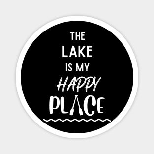 The Lake is My Happy Place-L Magnet